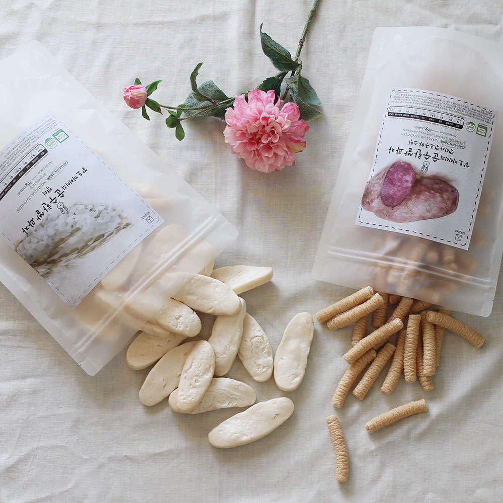 국내산 유기농 쌀과자 백미 시리얼 120g 외 11종 질마재농장 아기과자 떡뻥