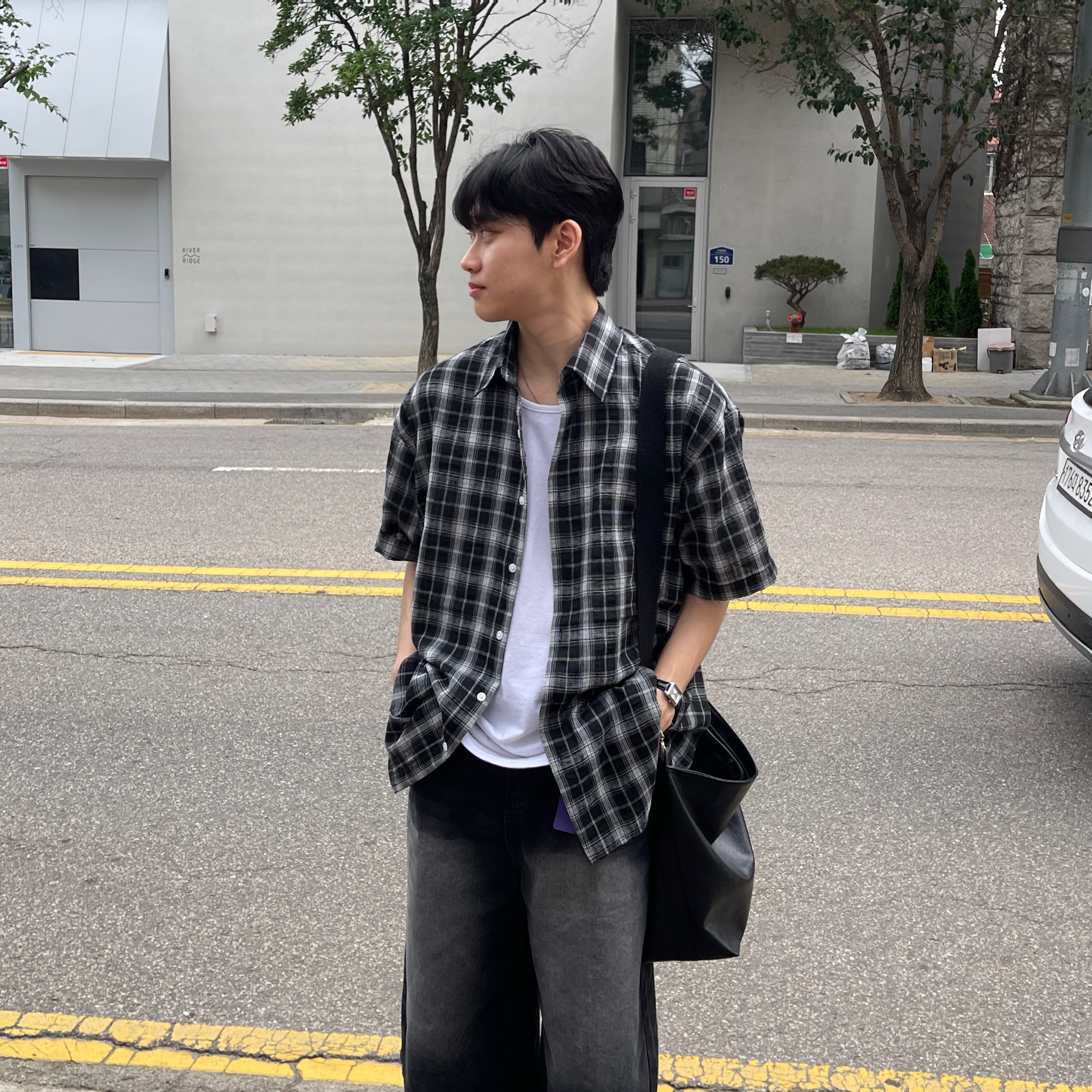 반팔체크셔츠 여름셔츠 남자체크남방 이미지 6