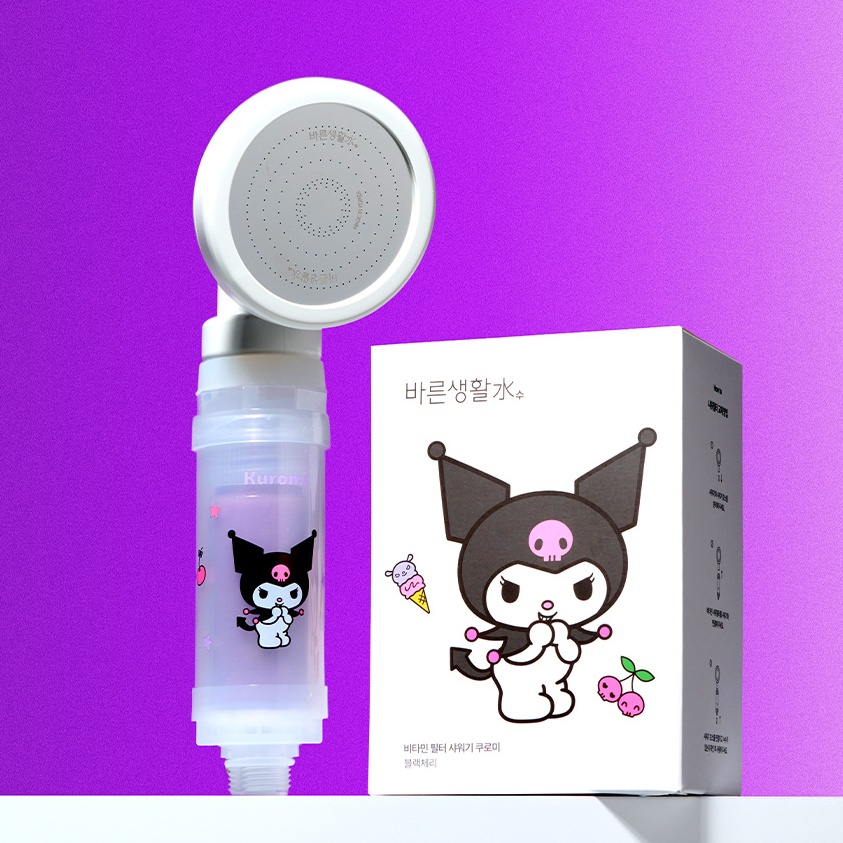 [단독] 바른생활수 산리오캐릭터즈 비타민 필터 샤워기 염소 녹물제거 헬로키티 - 상세 이미지 2