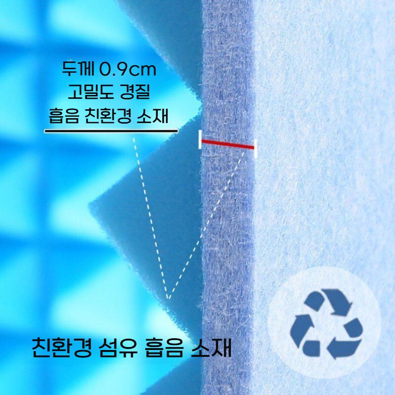 미니 방음부스 이동식 방송용 간이 녹음 부스 블랙 / 60x60x60cm - 상세 이미지 4