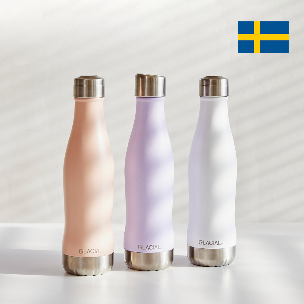 글레이셜 텀블러 스텐 304 보온보냉 선물용 물병 400ml 매트화이트 - 메인 이미지