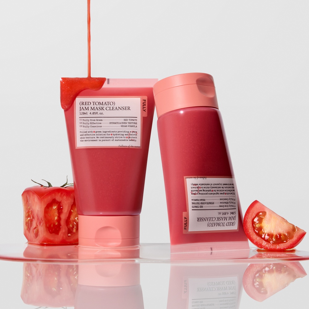 풀리 레드 토마토 잼 팩 클렌저 120ml + 해면스펀지 이미지 4