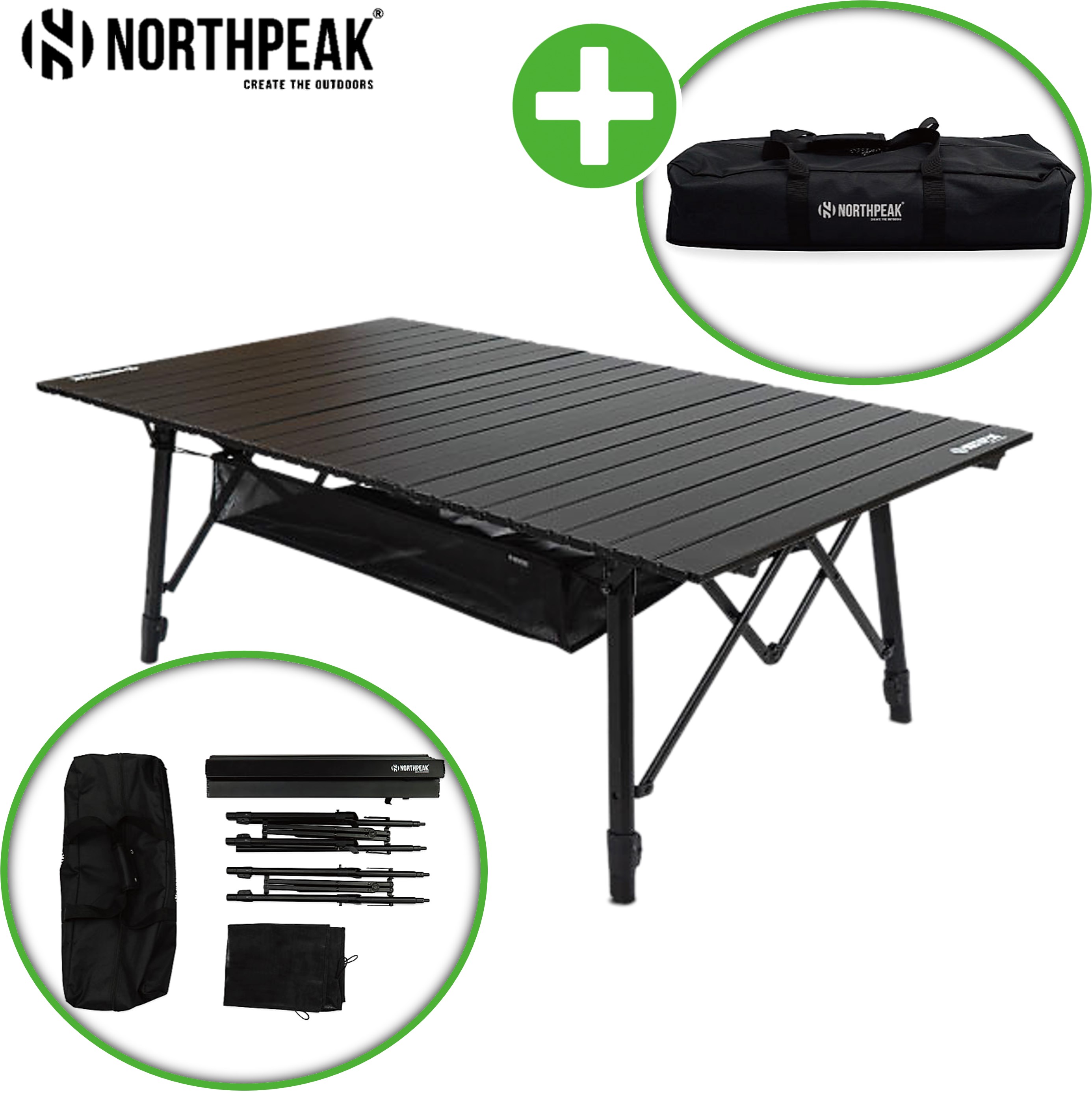 노스피크 롤 테이블 3.0 접이식 높낮이 높이 조절 3단