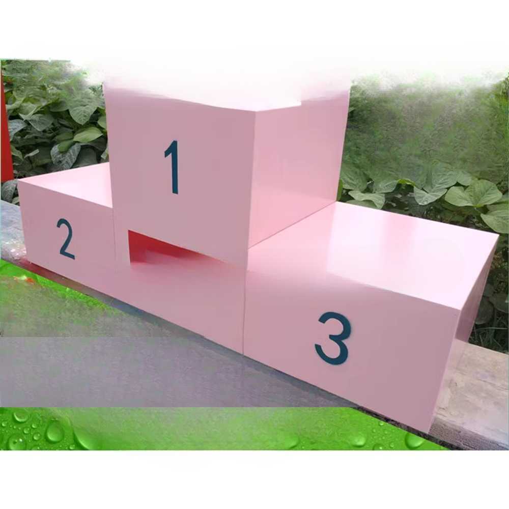 스포츠 경기 시상대 대회 수상용 경량 조립 이동 단상 목재 60x50 세트 - 상세 이미지 4