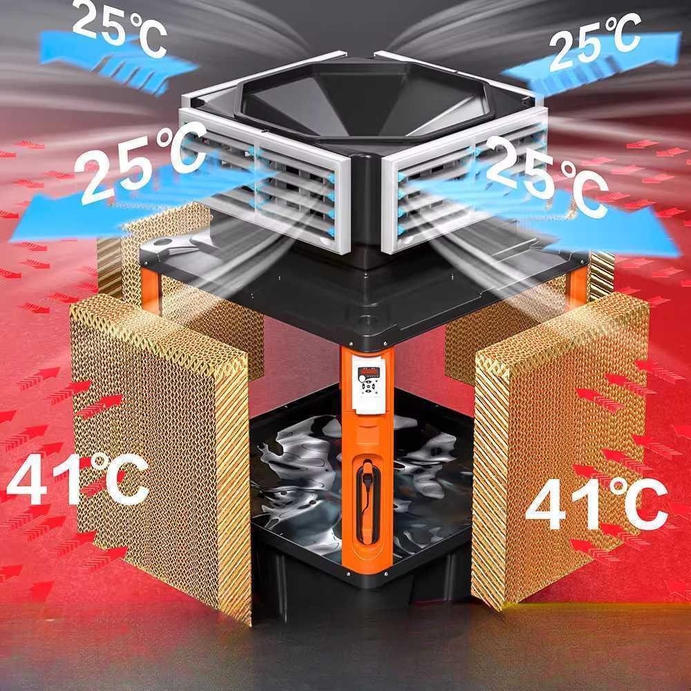 산업용 공기 냉각기 대형 창고 전기식 냉방 송풍기 60-단방향-250W-3단 - 상세 이미지 3