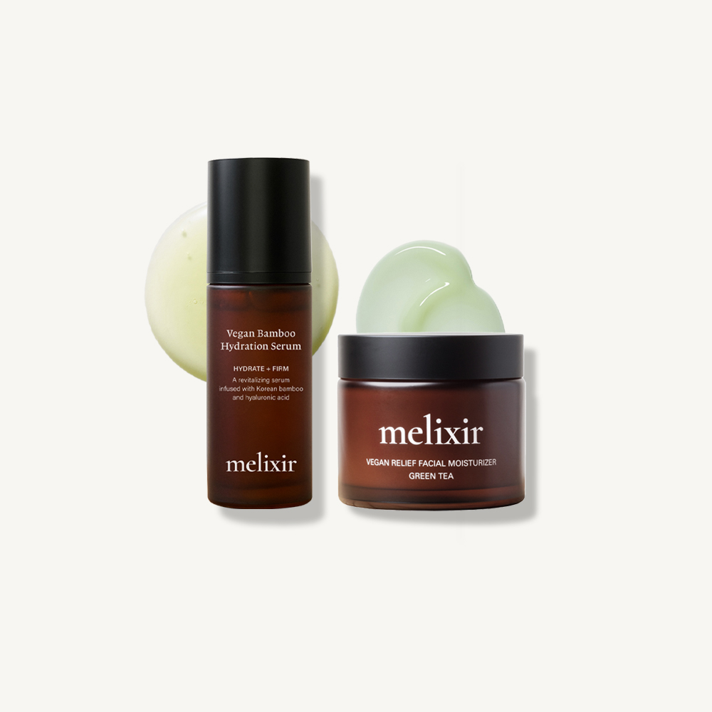 멜릭서 비건 하이드레이션 세트 (뱀부 세럼 50ml + 모이스처라이저 80ml) - 상품 이미지