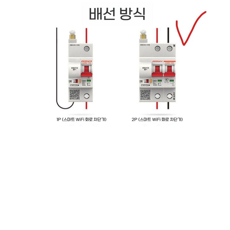 전기 배선 스마트 교체 스위치 과전압 차단기 원격 제어 220V 2P 10A / 가정용 - 상세 이미지 4