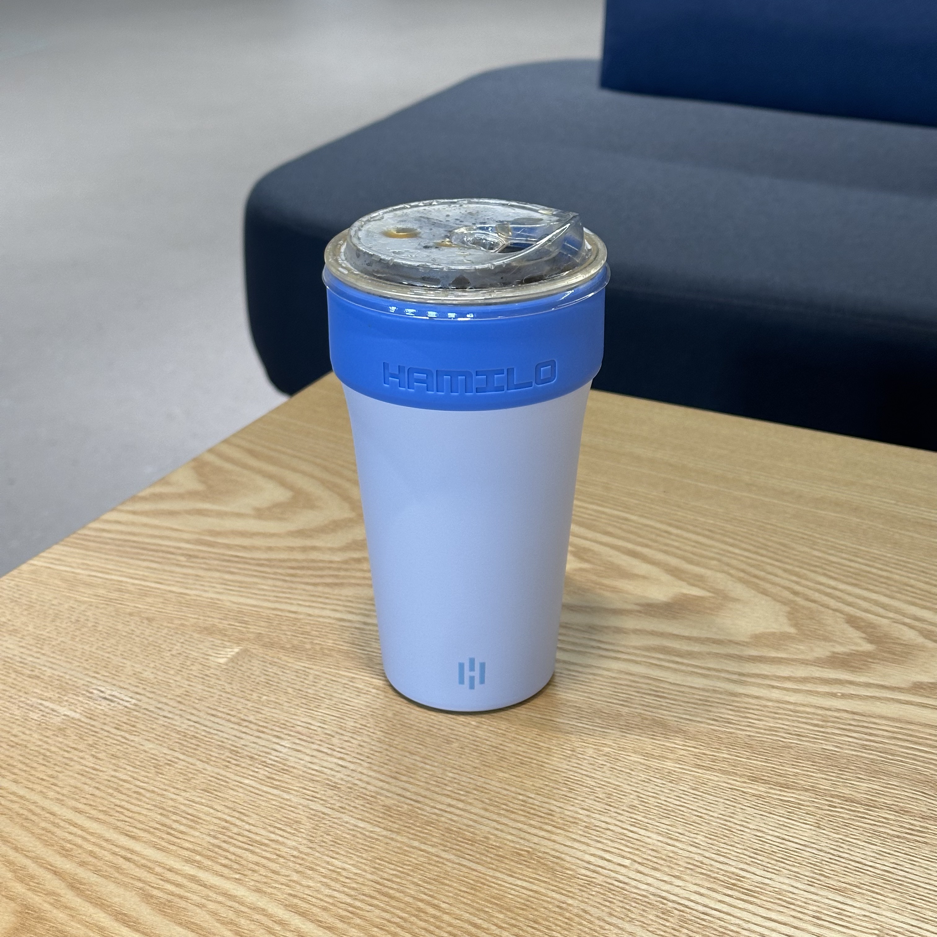 해밀로 핏락 밀폐형 소형 텀블러 얼죽아 스텐 보온 보냉 355ml, 스카이블루, 1개 - 상세 이미지 3
