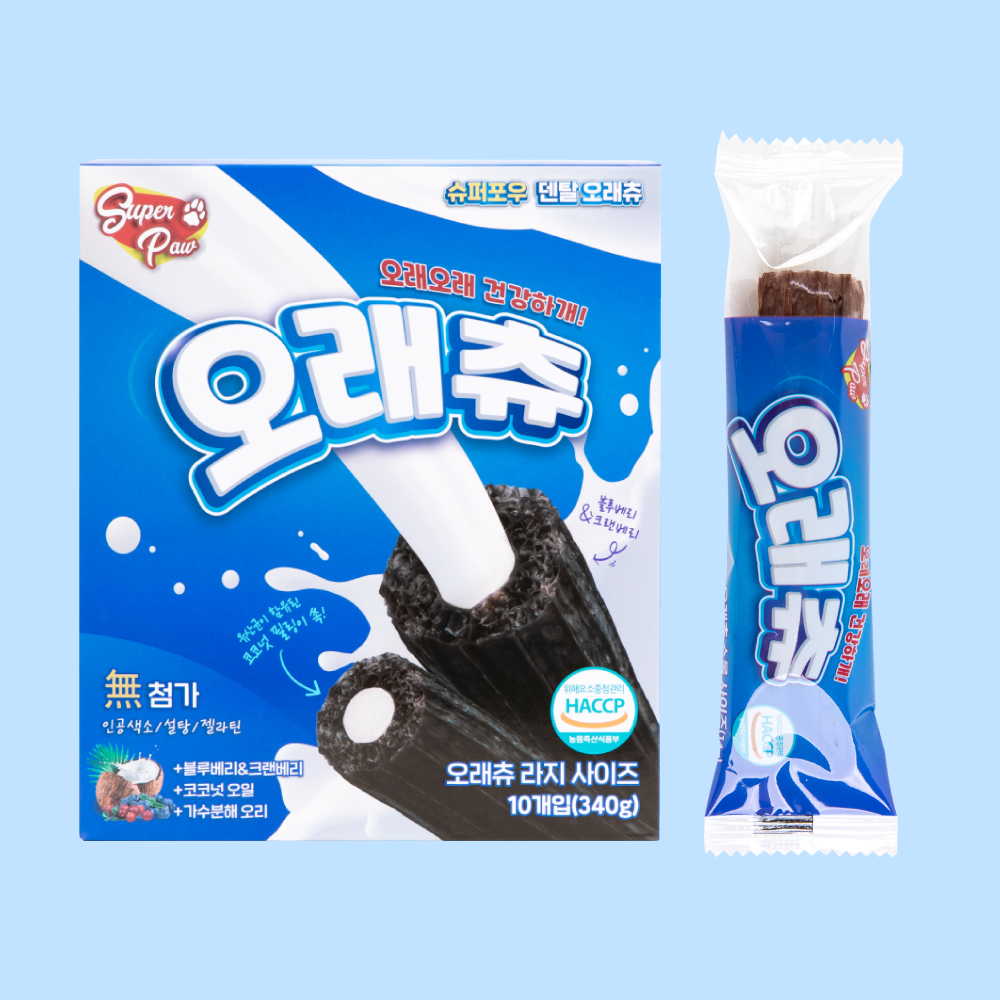 (1박스) 슈퍼포우 덴탈껌 L 코스트코 입점 강아지껌 치석제거 개껌 오래츄, L(대형), 1개