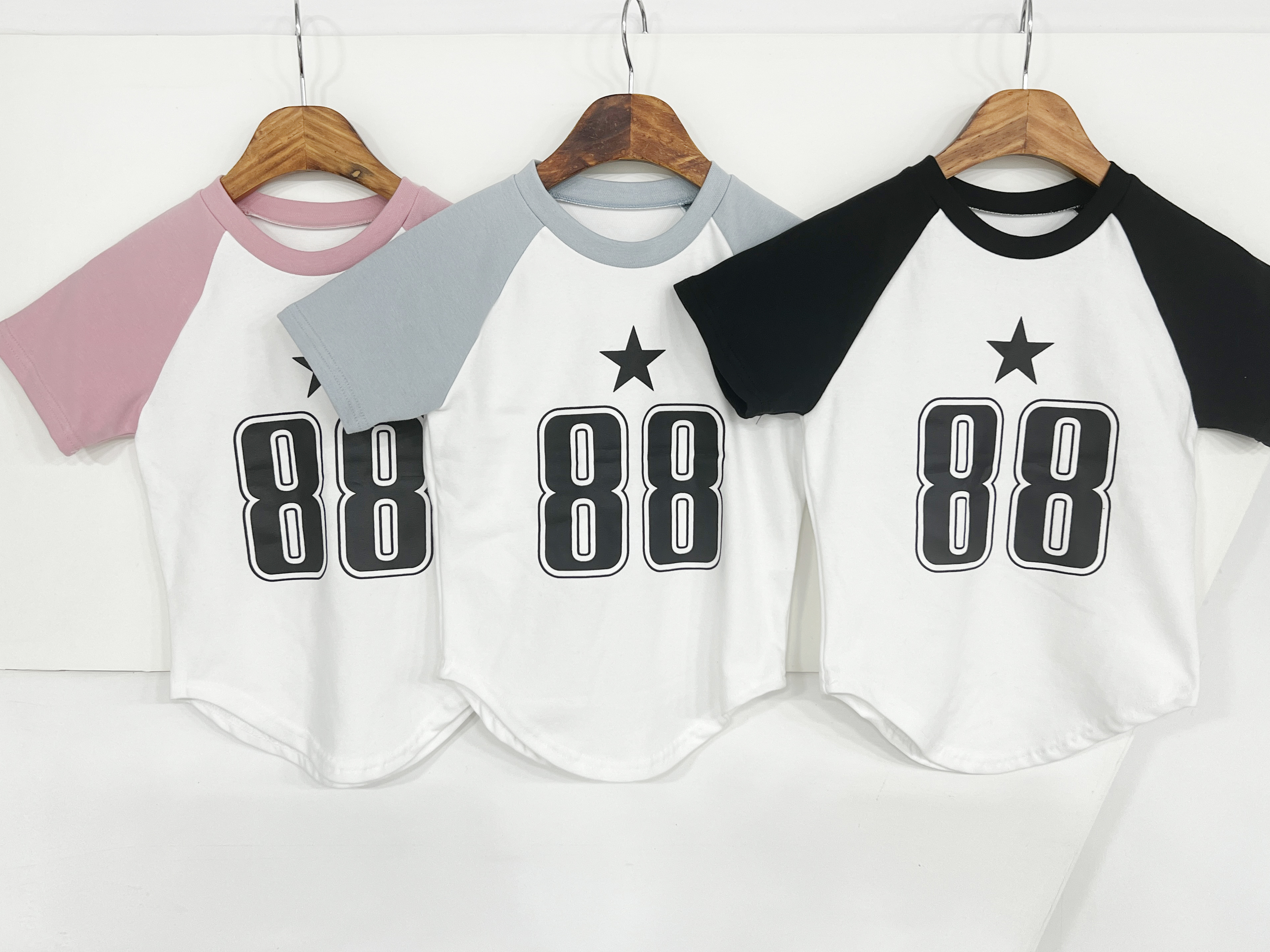 88 레글런 나그랑 굴림 크롭 반팔 반소매 티셔츠 3color - 상세 이미지 4