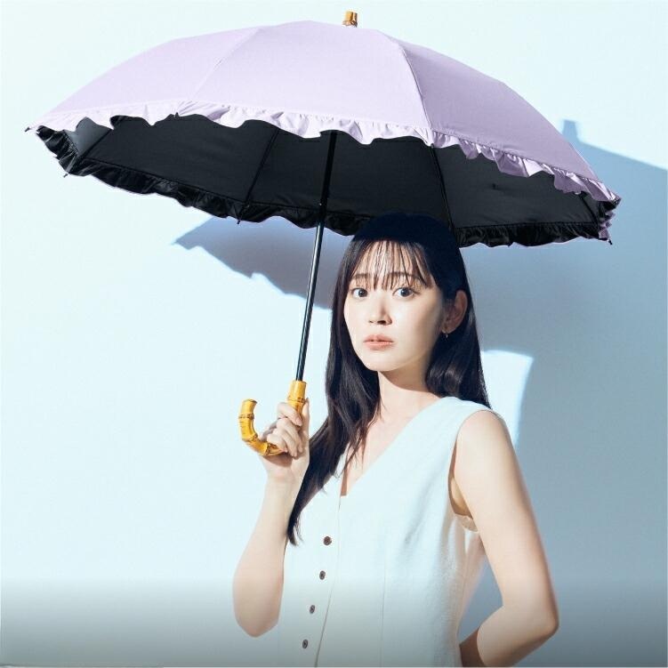 Wpc 일본 스타일 접이식 양산 2WAY 우양산 양우산 일본양산 UV차단 라벤더 - 상세 이미지 5