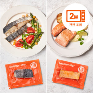 [5+5]씨몬스터 더 간편한 삼치순살+연어순살 전자레인지용 생선구이 85... 맛있게 먹은 솔직 후기 - 상품 이미지 1