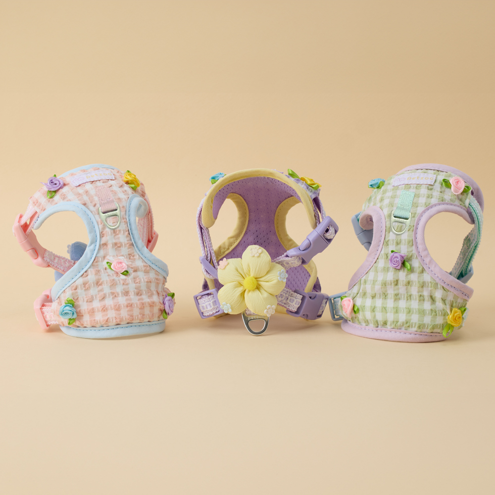 강아지 하네스 가슴줄 펫쭈 X형 앞섬방지 여름용 메쉬 하네스