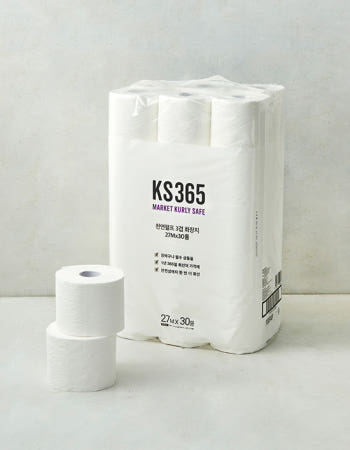이런 상품 어때요? [KS365] 3겹 천연펄프 화장지 (27m X 30롤)