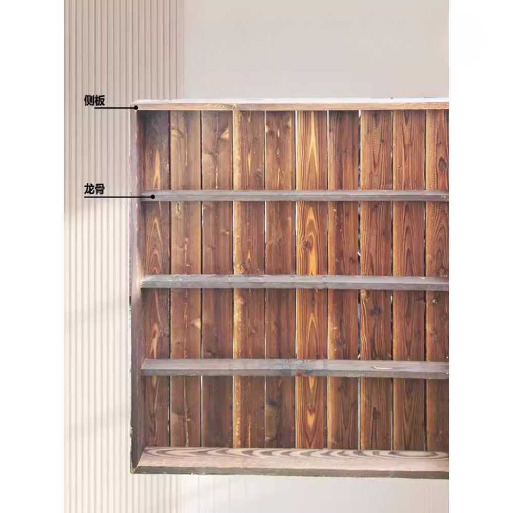 부채꼴 평상 야외 원형 정자용 부채형 원목 휴게 A형 사각형 100x100x36cm - 상세 이미지 3