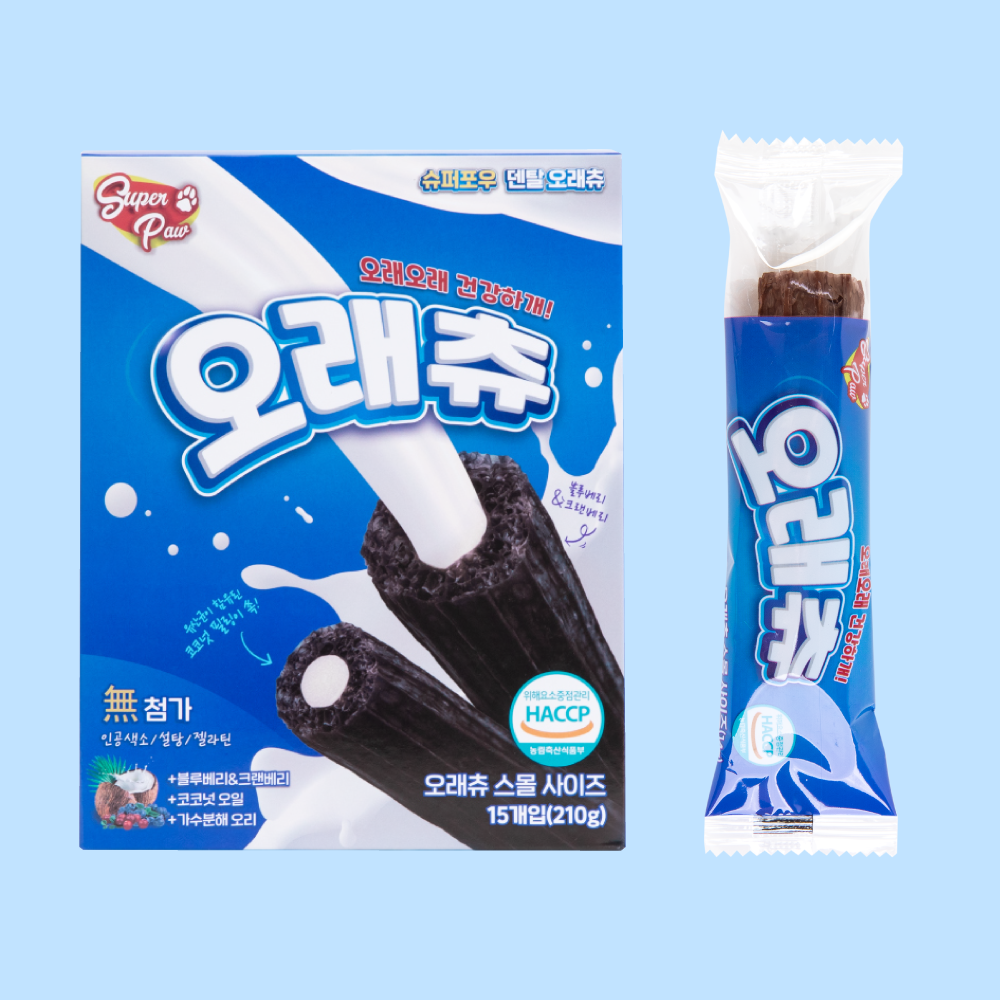 (1박스) 슈퍼포우 덴탈껌 S 코스트코 입점 강아지껌 치석제거 개껌 오래츄, S(중형), 1개