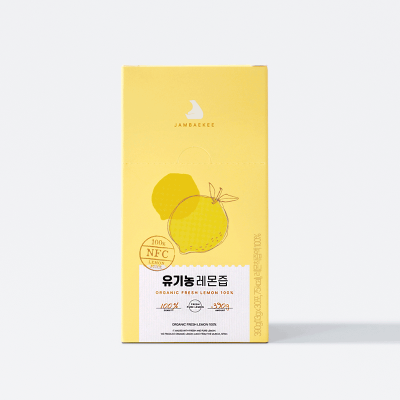 잠백이 유기농 100% 레몬즙 30포, 1개 - 상품 이미지