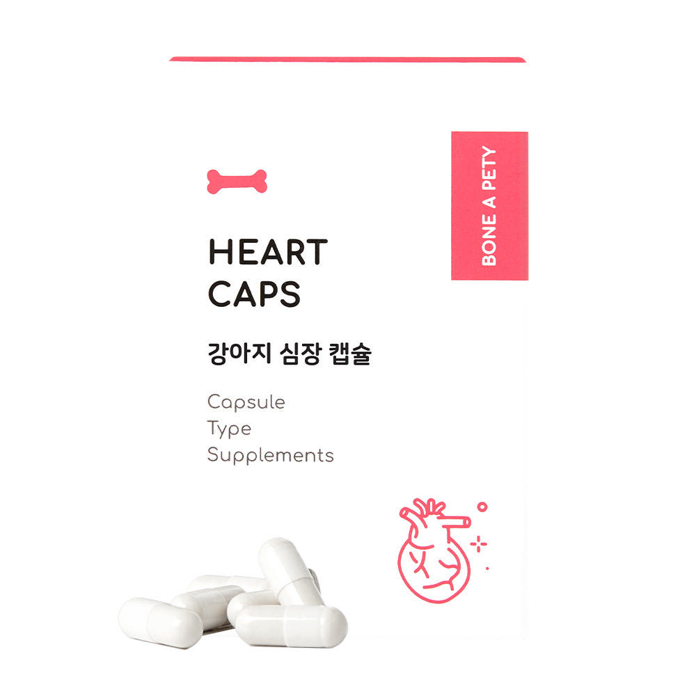 본아페티 하트캡스 강아지 심장 면역력 영양제 60캡슐, 1개 - 상품 이미지