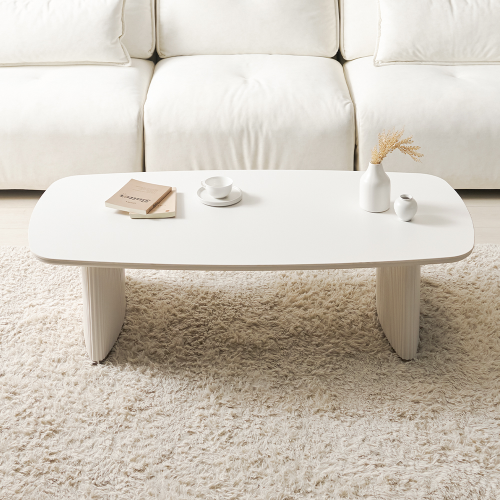 세라믹 거실 소파 테이블 템바보드 좌식 거실탁자 리브랑 화이트