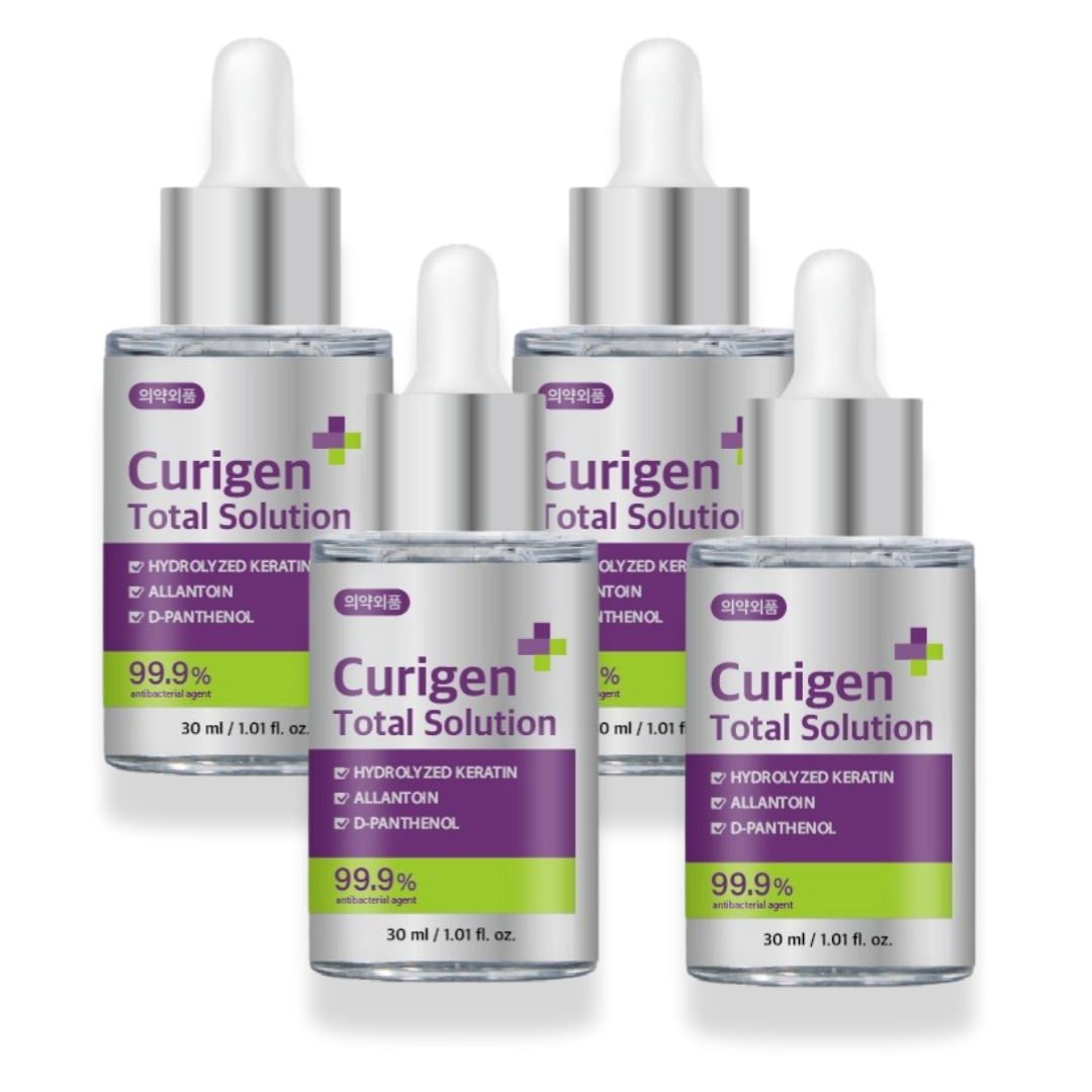 큐리젠 리페어 토탈 문제성발톱 문제성손톱 솔루션 30ml, 4개