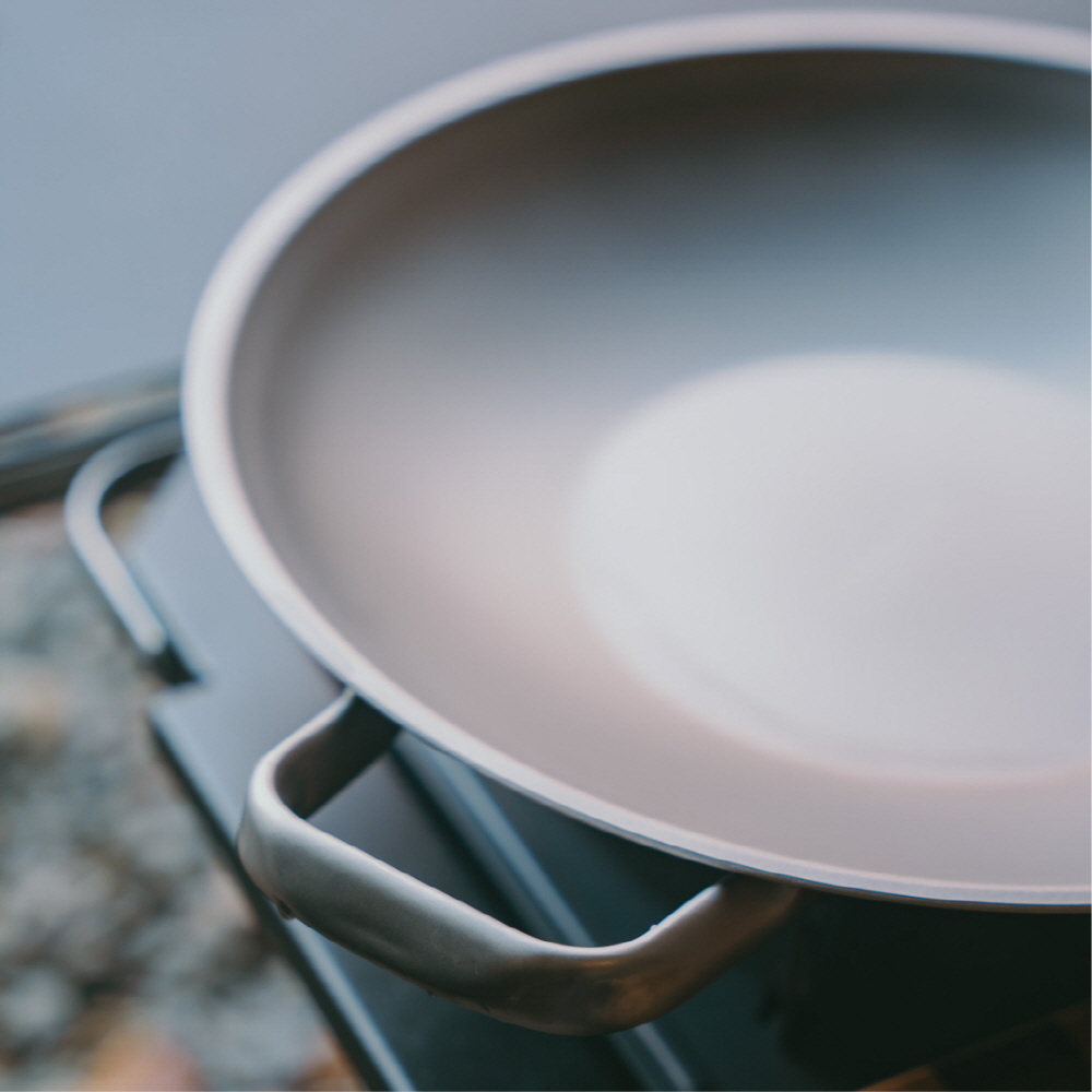 [도착보장] 클래딘 리얼 티타늄 캠핑 그리들 32cm