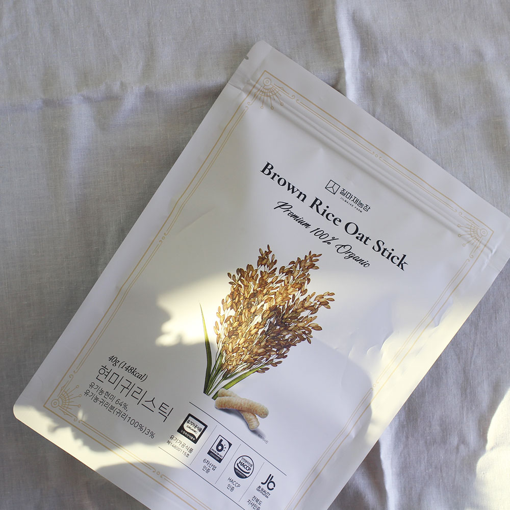 국내산 유기농 쌀과자 백미 시리얼 120g 외 11종 질마재농장 아기과자 떡뻥