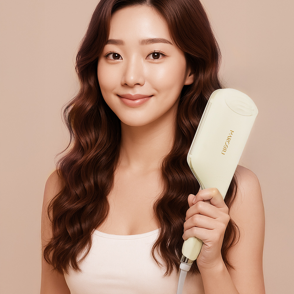 마르세이유 웨이브터치 물결고데기 블러쉬 컬 웨이브 볼륨 고데기