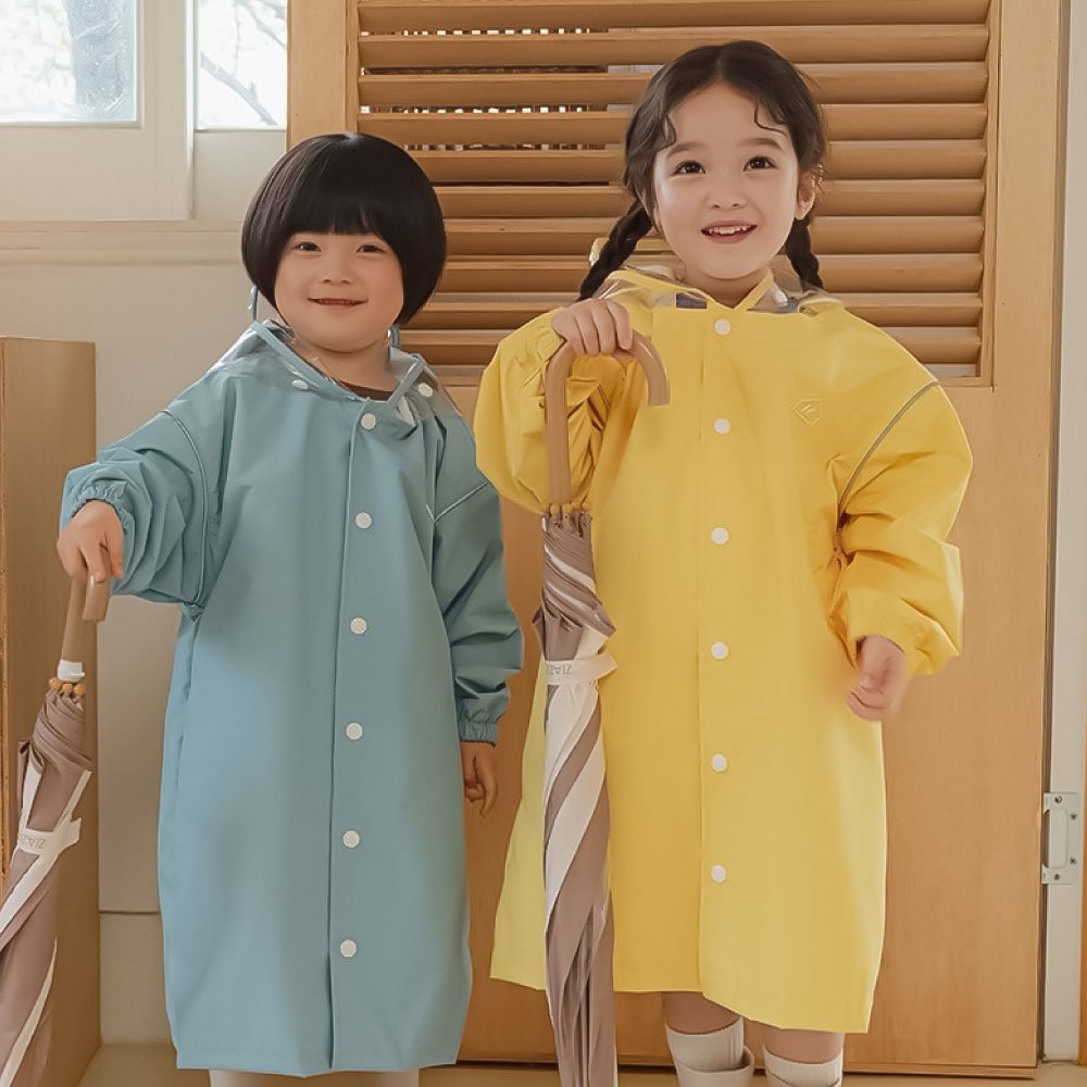 아기우비 여아 남아 우비 키즈 유아 레인코트 아동 돌 아기 판초 - 상세 이미지 4