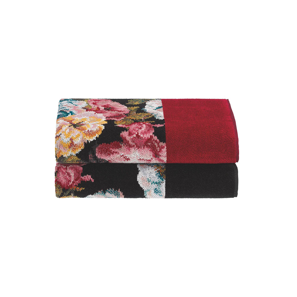 훼이라 로즈드림 페이스타월 와인 30x30cm 독일직수입 부드럽고 먼지없는 프리미엄 손수건 - 상세 이미지 2