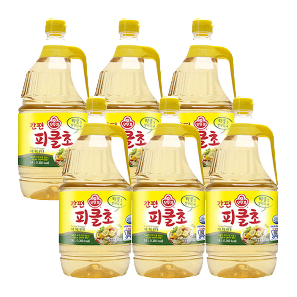 오뚜기 간편피클초 요리초 1.8L, 6개 - 상품 이미지
