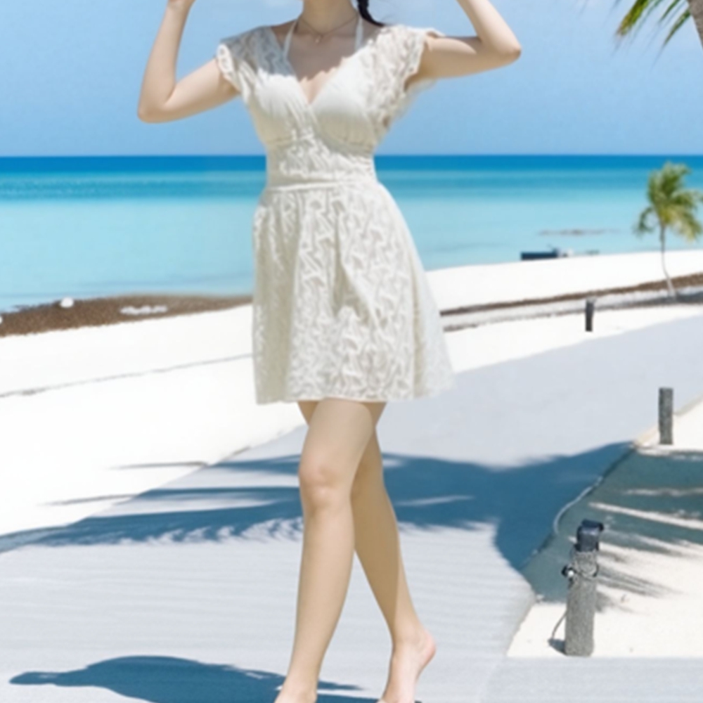 오션월드수영복 제주도 워터밤 원피스형 수영복 - 상세 이미지 2