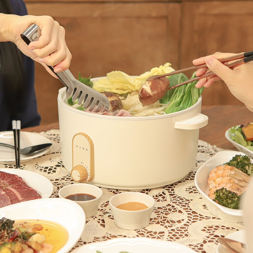 비바 쿡 전기 냄비 찜기세트 2L 멀티쿠커 라면포트 캠핑 - 상품 이미지