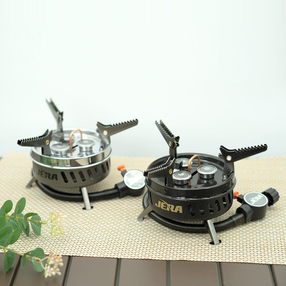 제라 서브 스토브 3구 강염버너 고화력 휴대용 캠핑 차박 블랙