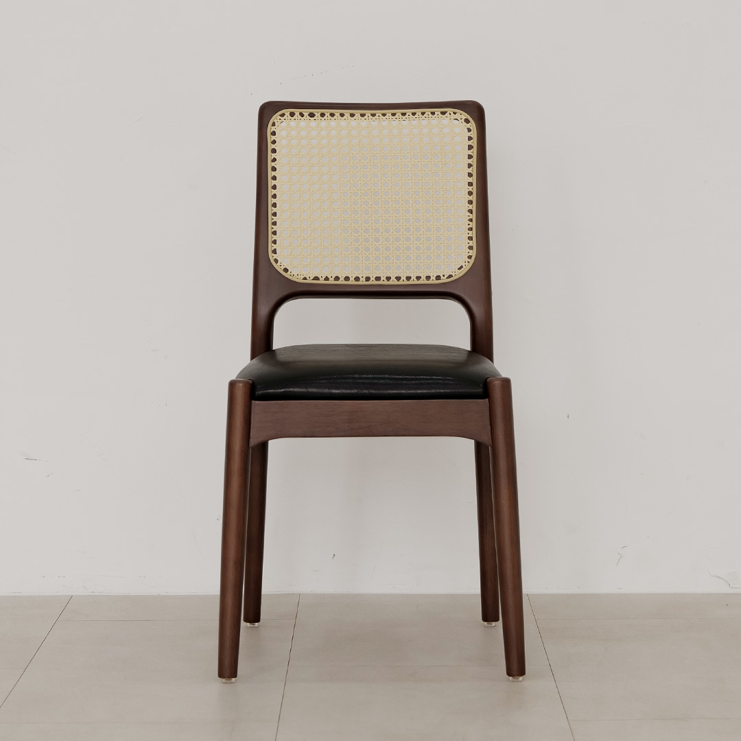 자야캠핑 포르보 1928 월넛 원목 인테리어 카페 식탁 쿠션 라탄 의자