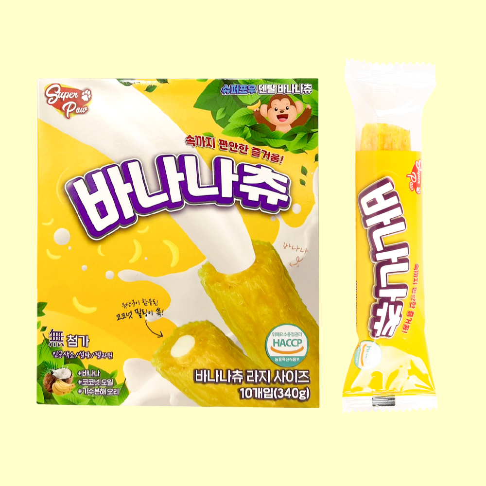 (1박스) 슈퍼포우 덴탈껌 L 코스트코 입점 강아지껌 치석제거 개껌 바나나츄, L(대형), 1개