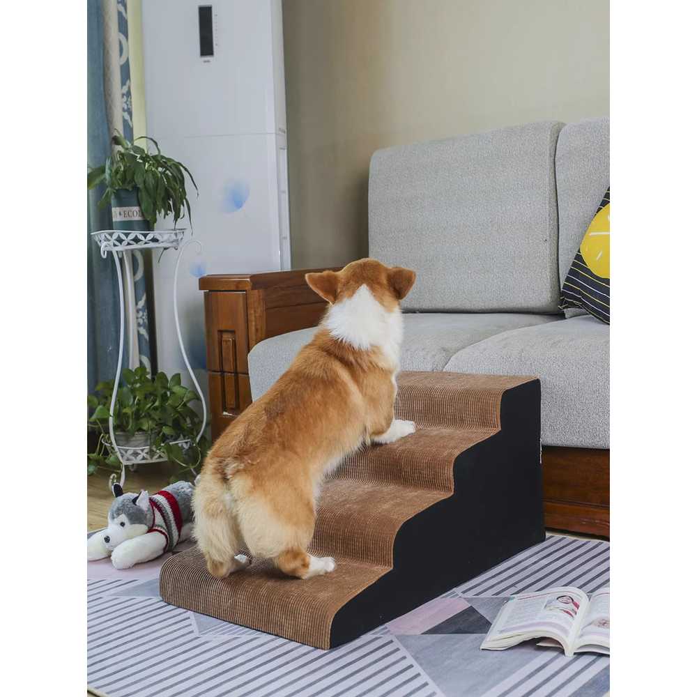 반려견 연결 계단 사다리 논슬립 등반 이동 스텝 블랙 30cm-3단 - 상세 이미지 4