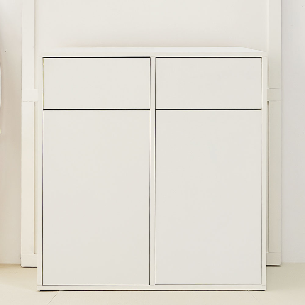 이지 슬림 재활용 분리수거함 수납장 2칸 800 가정용 업소용 쓰레기통