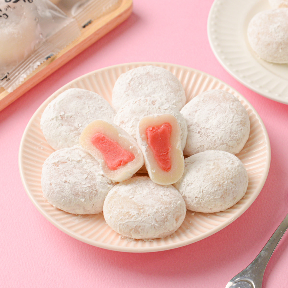 아침애떡 아이스 모찌떡 찹살떡 딸기맛 녹차맛 40g 10개입 2팩 - 상세 이미지 3
