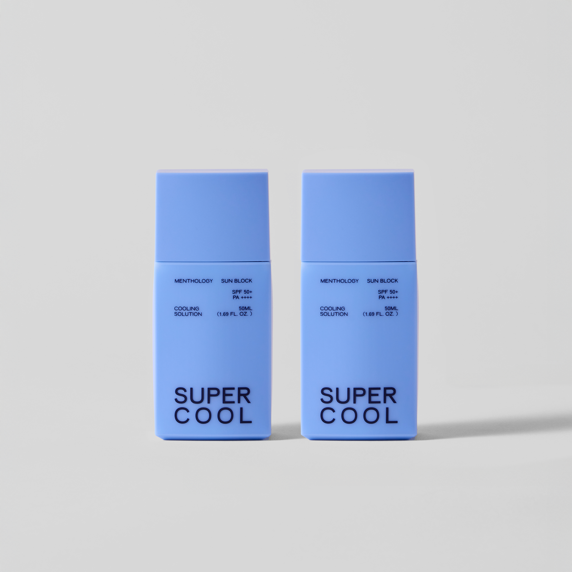 멘톨로지 슈퍼 쿨 선블록 백탁없는 쿨링 골프 스포츠용 유기자차 수분선크림 50ml, 2개 이미지 1