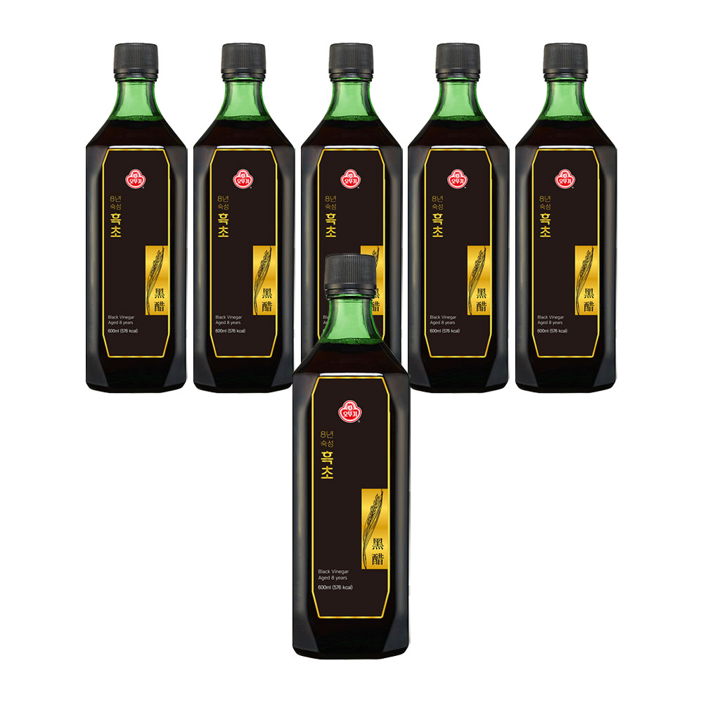 오뚜기 8년숙성흑초 600ml 6개 - 상품 이미지