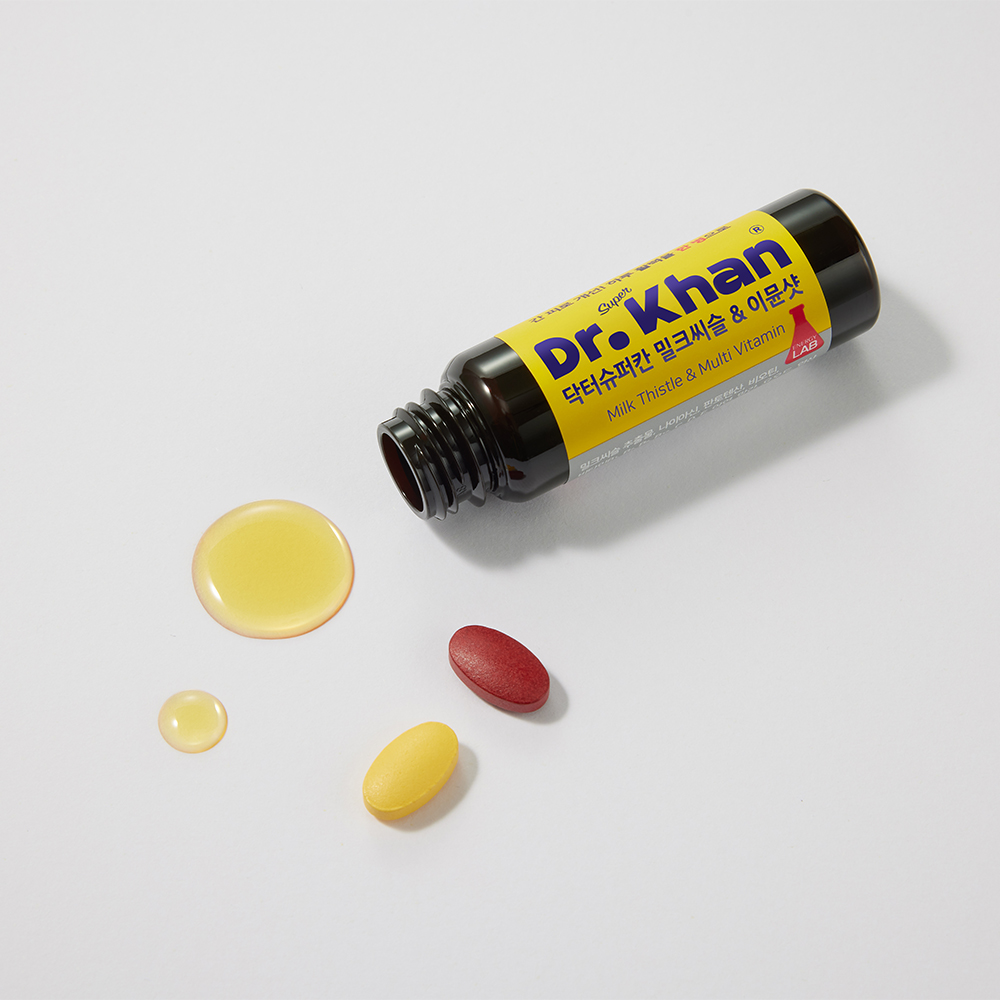 현빈 닥터슈퍼칸 밀크씨슬&멀티비타민 이뮨샷 3박스 21병입 3주분 종합비타민 미네랄 이미지 3