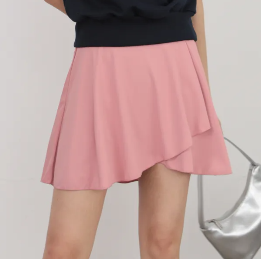 여성 여름 골프 테니스 프릴 스커트 핑크 치마 속바지 레깅스