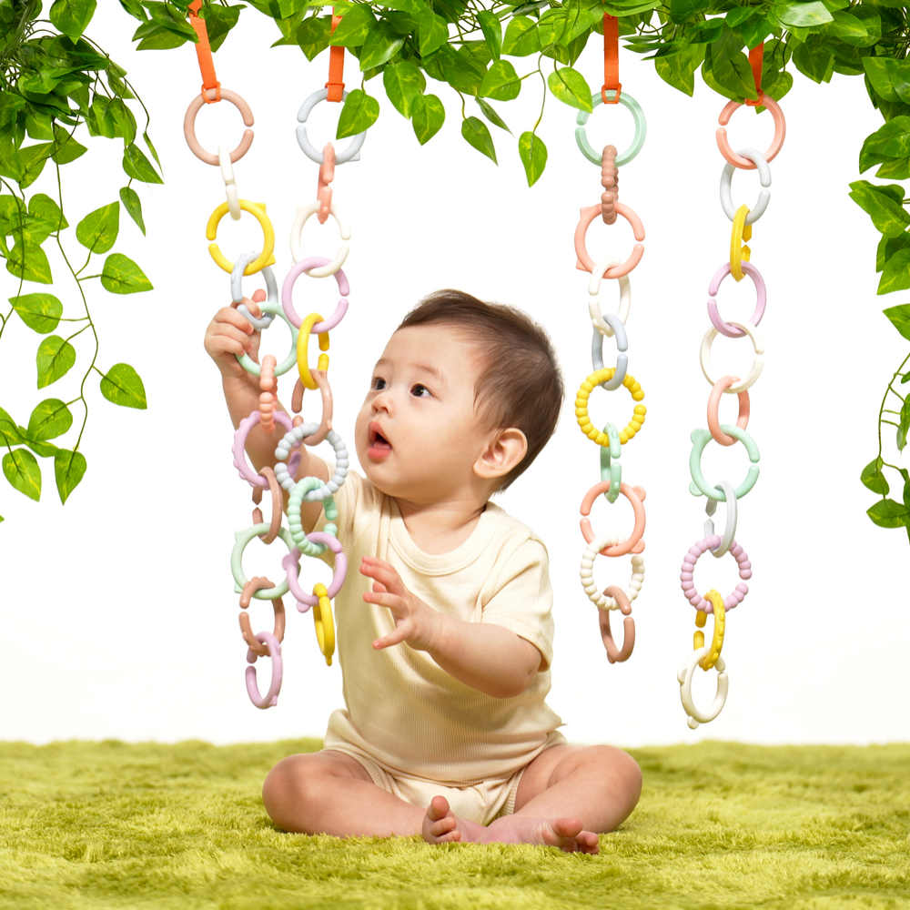심통 토이링 고리 장난감 종이 나무 신소재 감각발달 세트 국산 친환경 아기 치발기 친구들