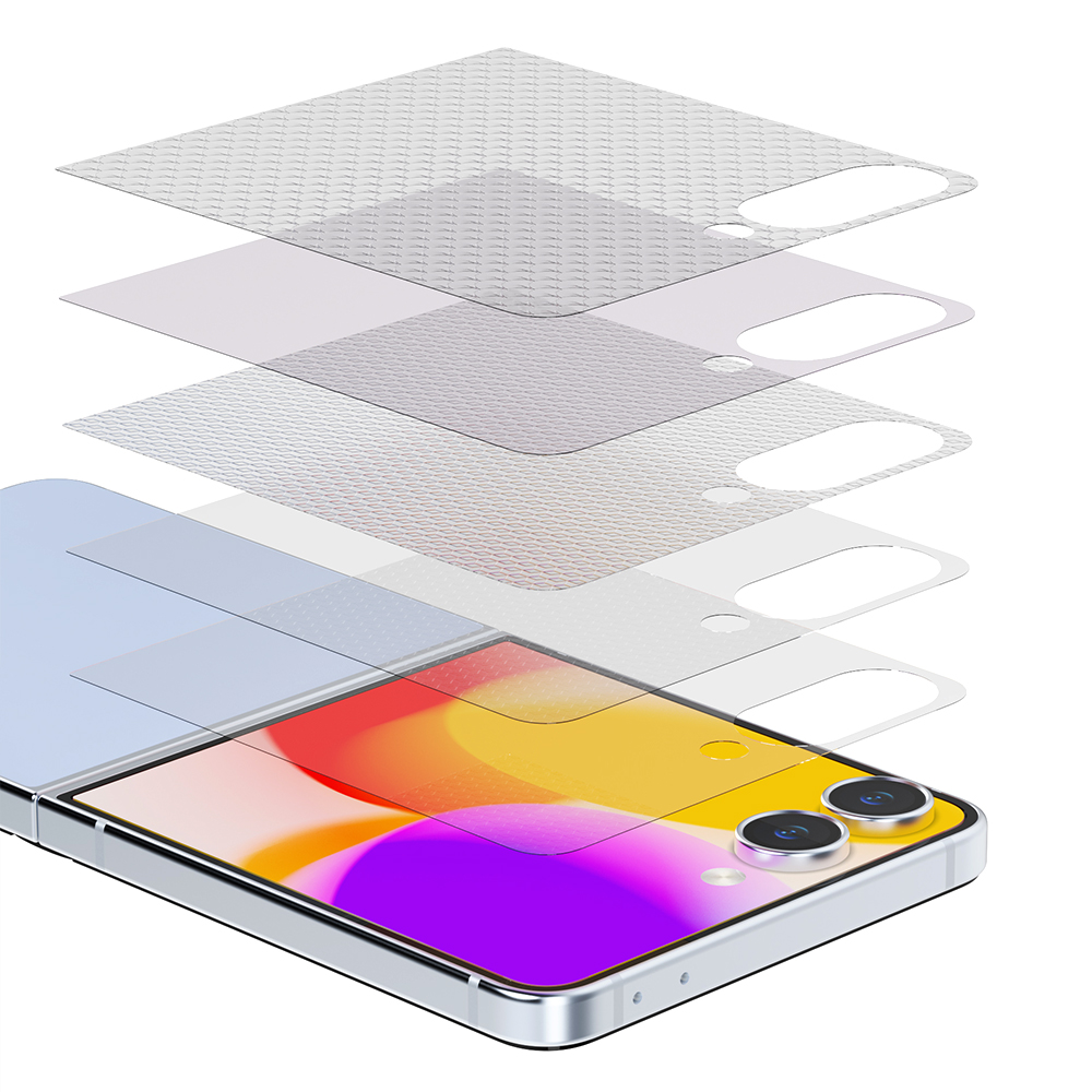 사생활 필름 강화유리 액정 보호 프라이버시 갤럭시Z 플립7, 2매입