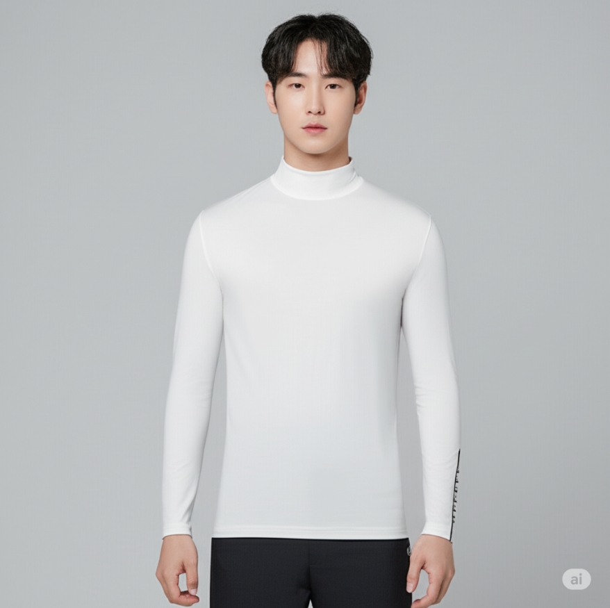 팬텀 FANTOM 골프남자 여름 아이스냉감 자외선차단 골프웨어 이너 골프티셔츠 - 상세 이미지 4