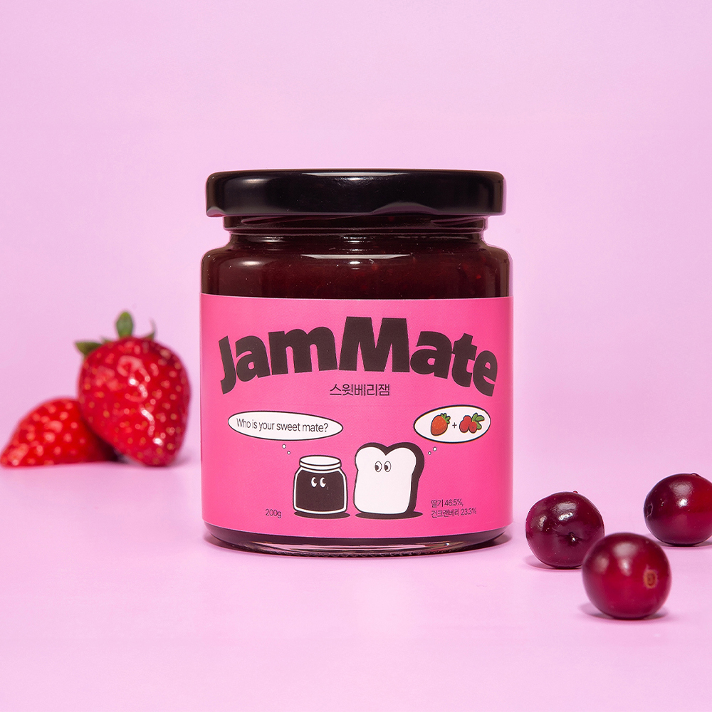 잼메이트 애플망고 딸기 크랜베리 스윗베리잼 스프레드 200g 모음전