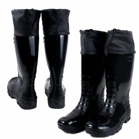 자사 협력업체 방한 부츠 논슬립 털 부착 PVC 방한화 슬립 겨울 신발 제품 용품 실내