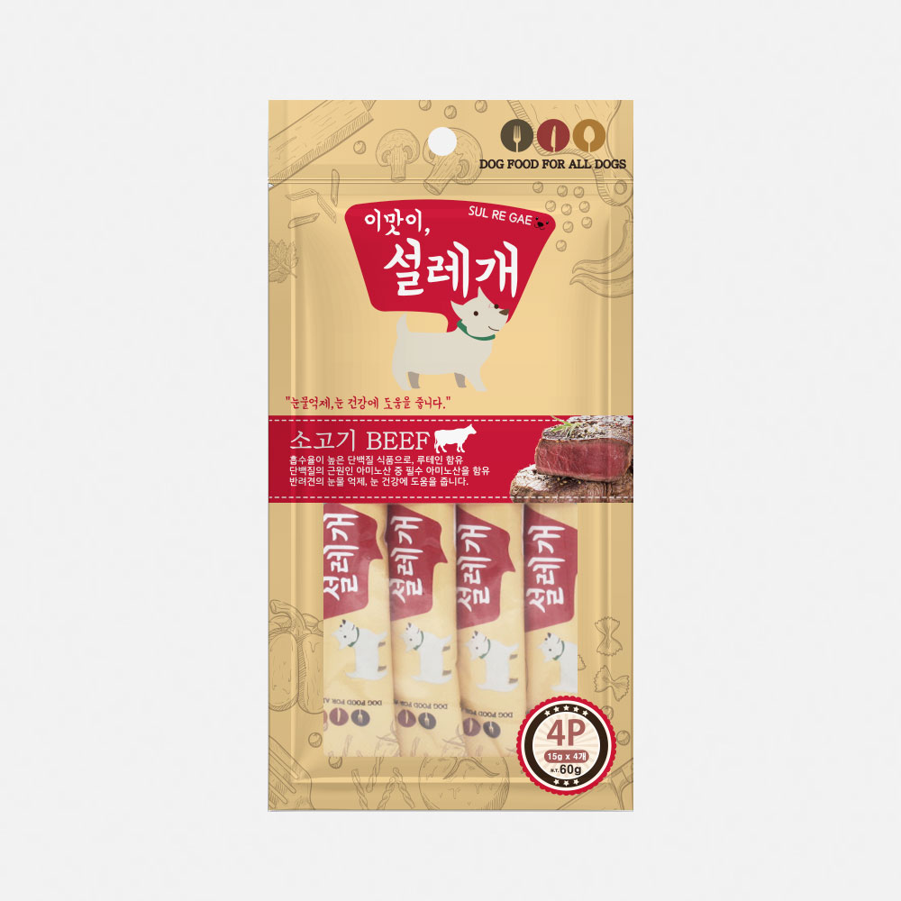 헬로도기 설레개 설레게 강아지츄르 강아지캔 통조림 파우치 짜먹는간식 치킨, 60g, 1개 - 상세 이미지 3