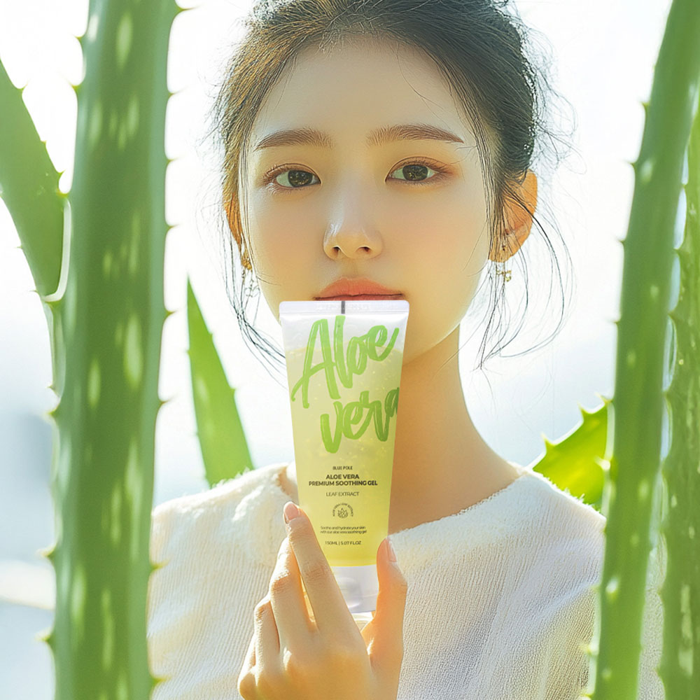 블루폴 알로에베라 프리미엄 수딩젤 피부진정 수분 바디로션 젤 크림 무향, 150ml, 2개 - 상세 이미지 2