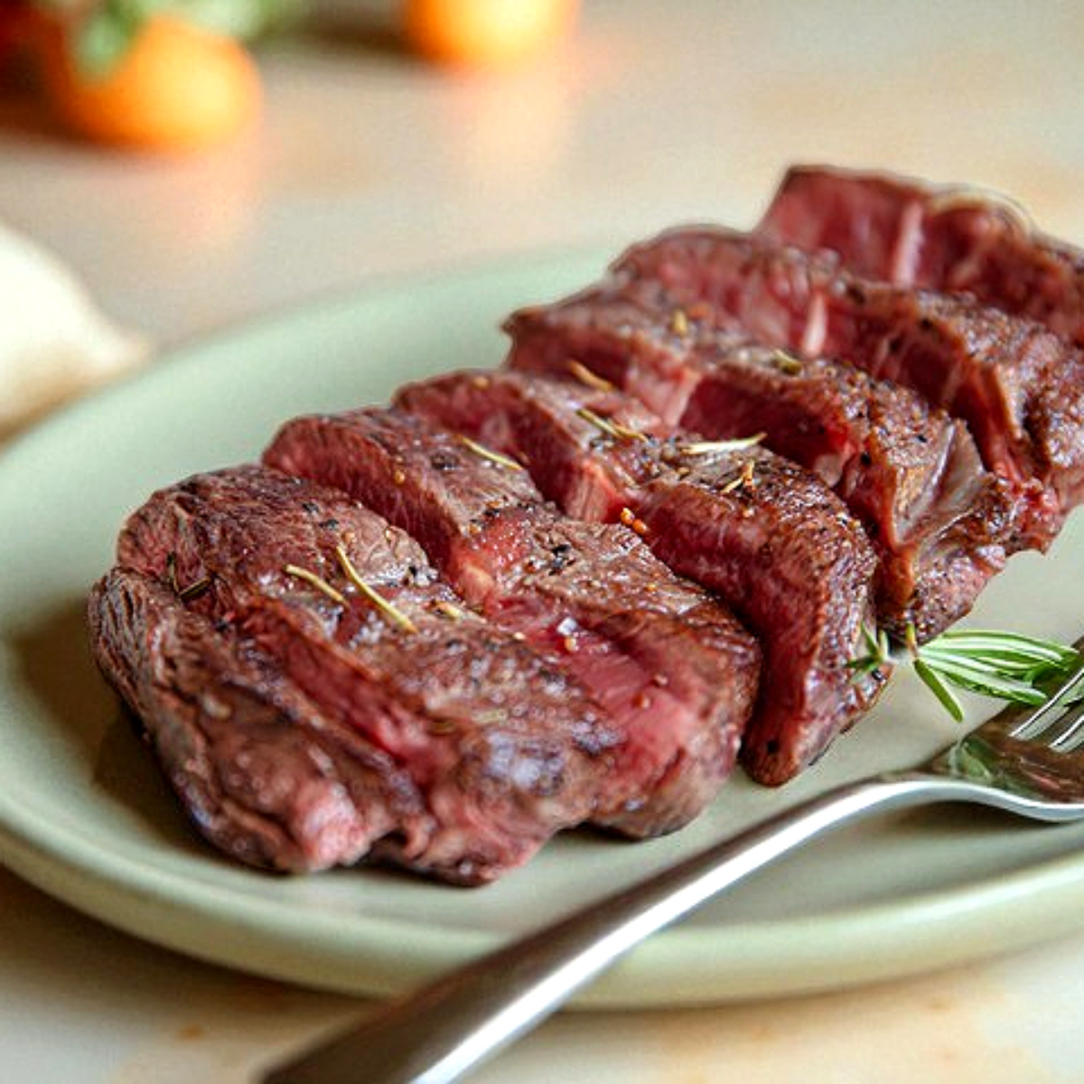 한우 1++ 부채살 낙엽살 200g 구이용 스테이크 슬라이스 정육